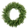Pre-Lit Northern Pine Artificial Christmas Wreath - 24-Inch, Multi Color Lights
