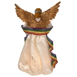 14" Pre-Lit Pride Angel Christmas Tree Topper
