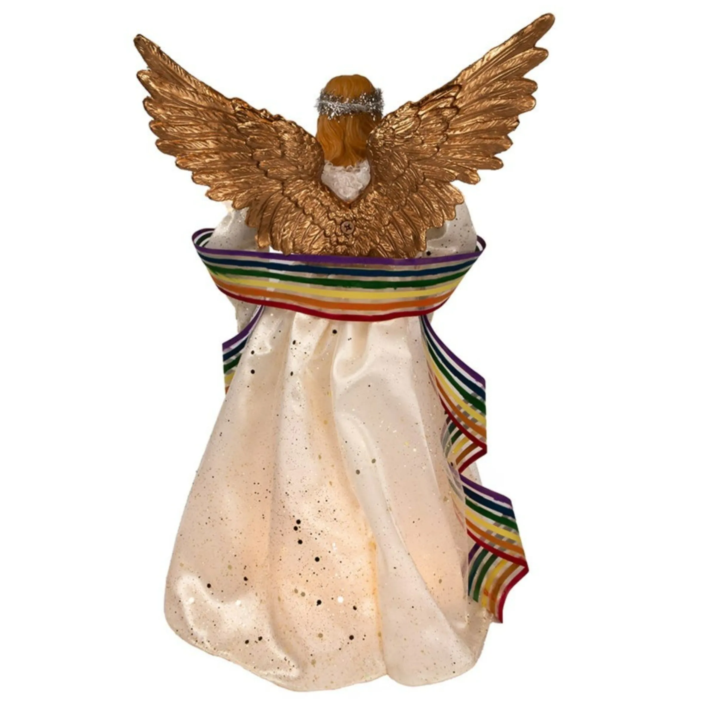 14" Pre-Lit Pride Angel Christmas Tree Topper