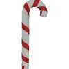 31" Pre-Lit Red And Silver Striped Candy Cane Christmas Outdoor Decor