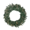 Pre-Lit Traditional Pine Artificial Christmas Wreath - 30-Inch, Clear Lights
