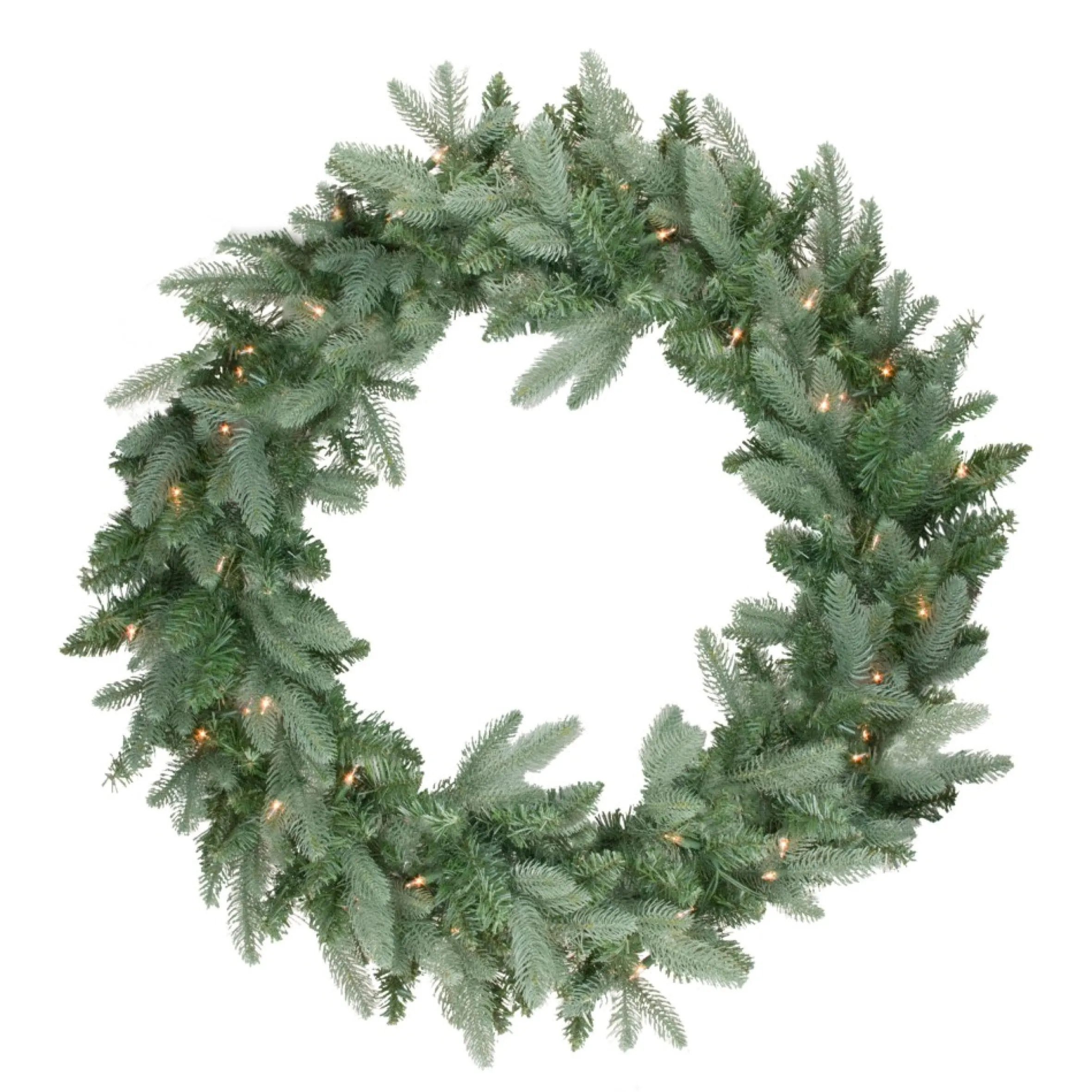 Pre-Lit Washington Frasier Fir Artificial Christmas Wreath, 48 Inch - Clear Lights