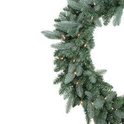 Pre-Lit Washington Frasier Fir Artificial Christmas Wreath - 36-Inch, Clear Lights
