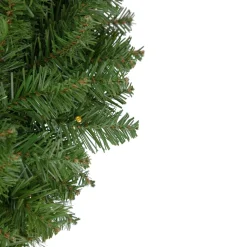 Pre-Lit Whitmire Pine Artificial Christmas Wreath - 24-Inch, Warm White Led Lights