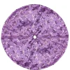 20" Purple Sequin Snowflake Mini Christmas Tree Skirt