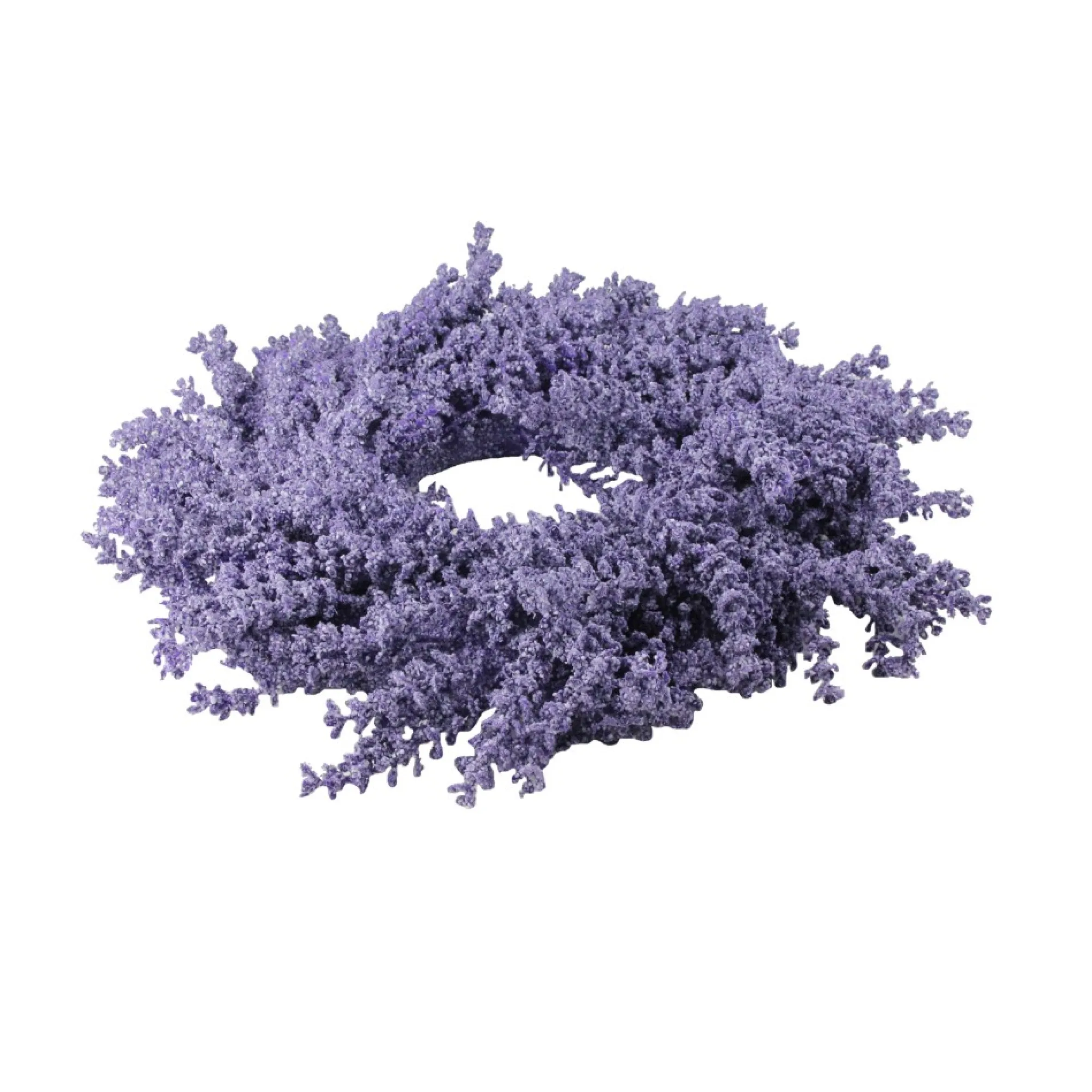 16" Purple Wisteria Flower Artificial Spring Wreath - Unlit