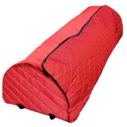 Quilted Red Rolling Christmas Tree Storage Bag For Trees Up To 7.5Ft