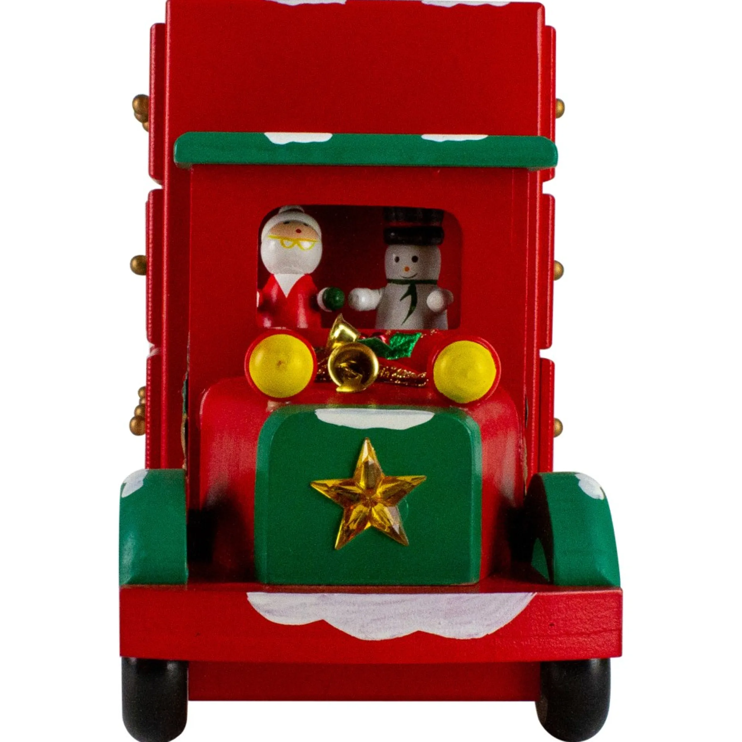 14" Red Advent Calendar Storage Truck Christmas Decoration