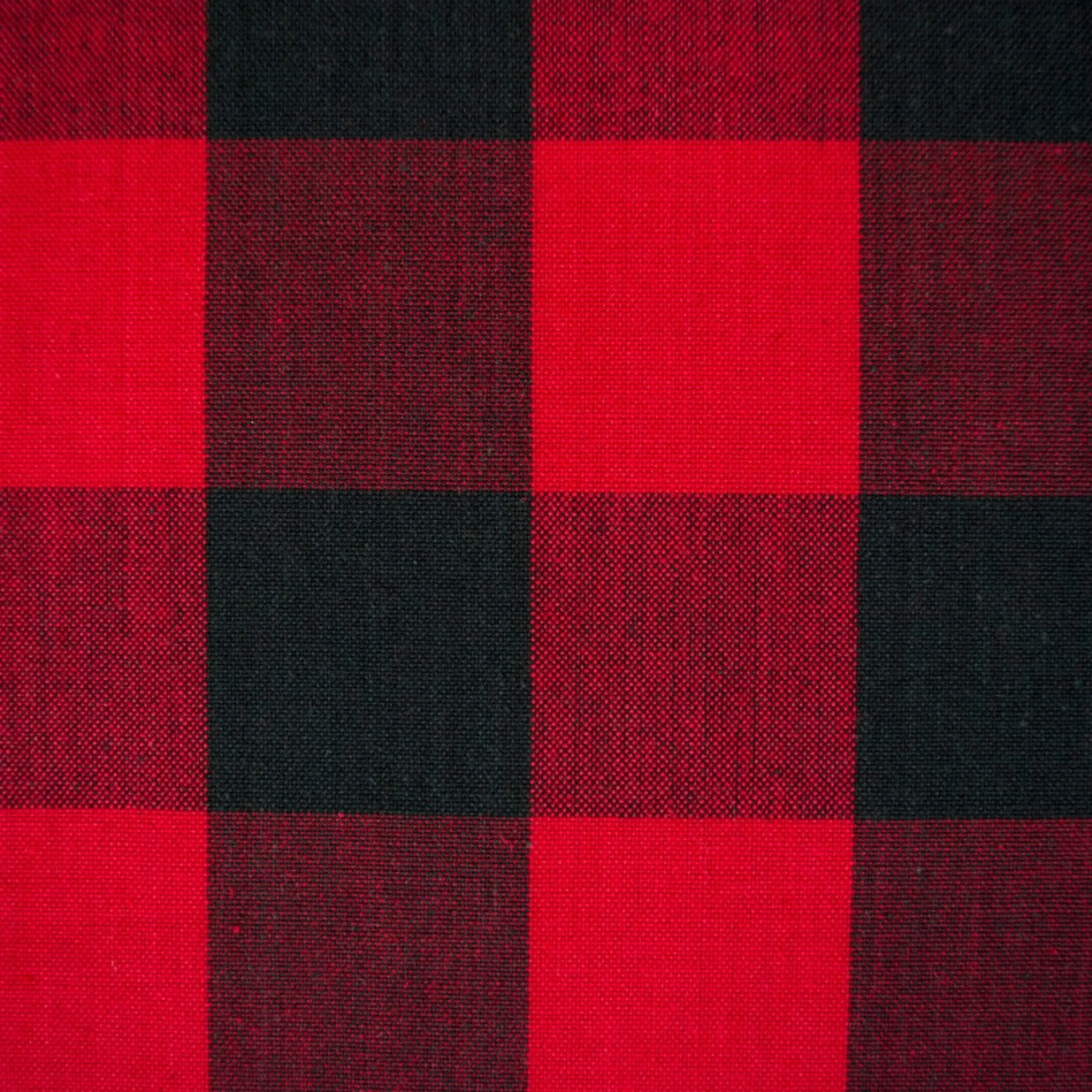 Red And Black Buffalo Plaid Rectangular Christmas Tablecloth 60" X 104"