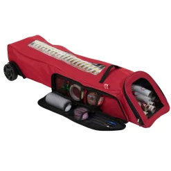44" Red And Black Ez Roller Wrapping Paper Storage Bag