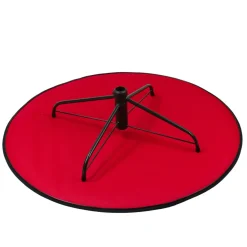 33" Red And Black Medium Premium Christmas Tree Mat