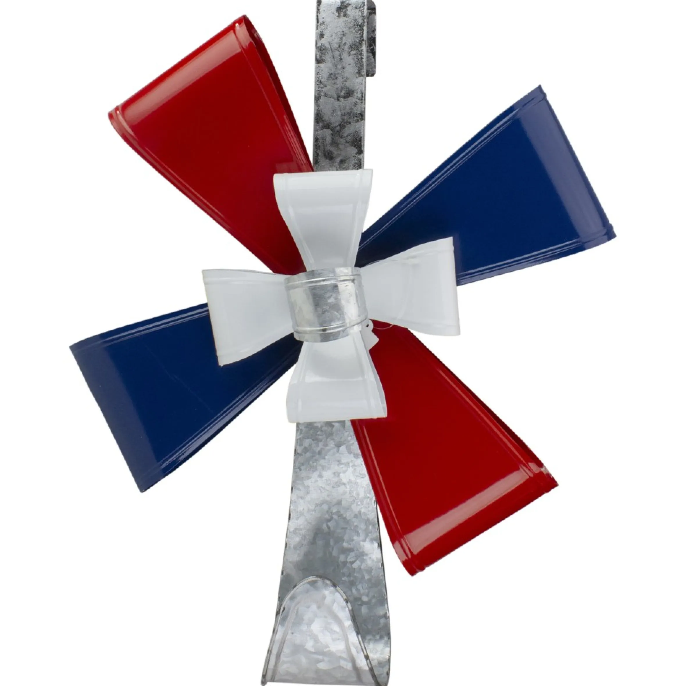 21.25" Red And Blue Christmas Wreath Hanger