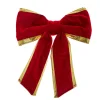 12" Red And Gold Christmas Bow Ribbon