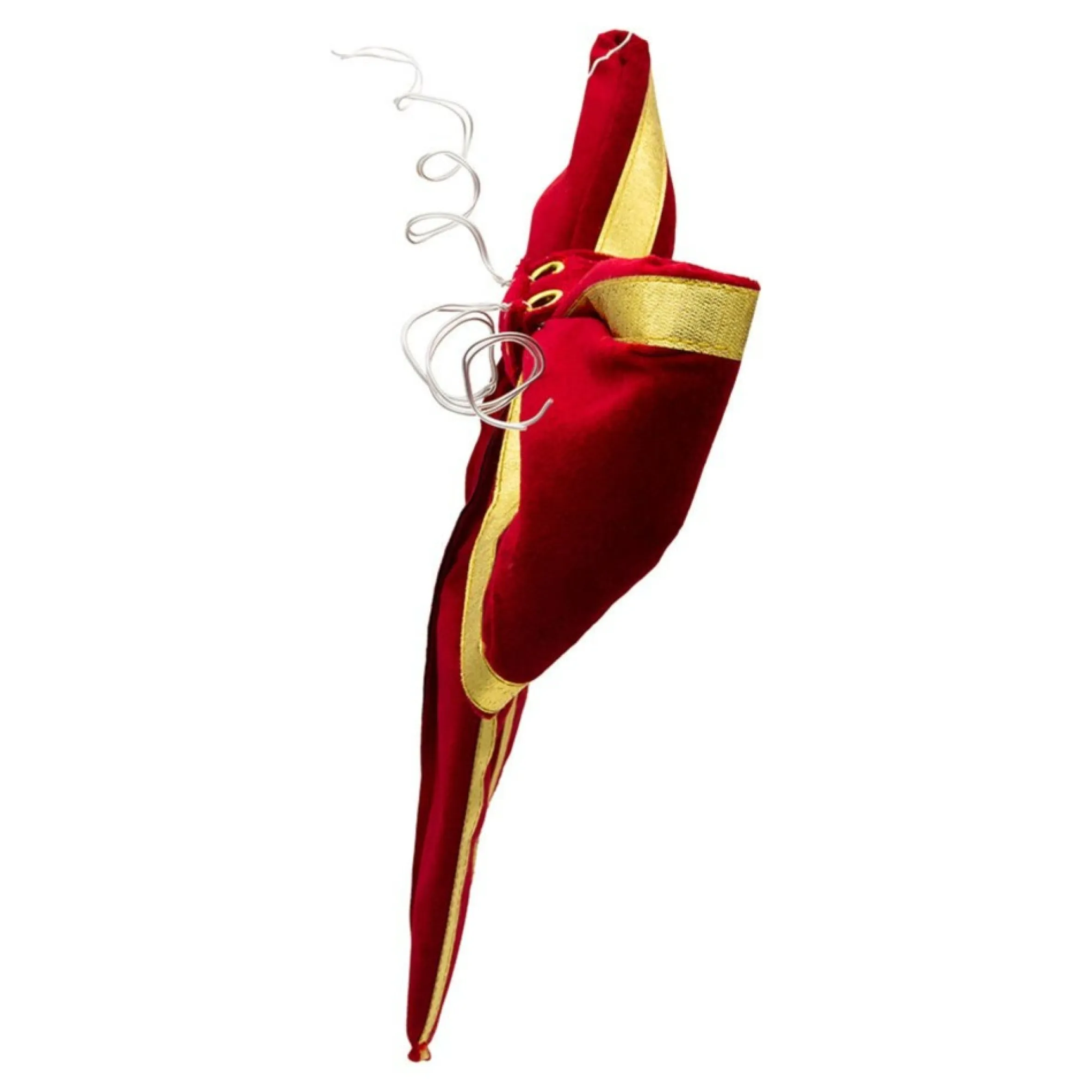 12" Red And Gold Christmas Bow Ribbon