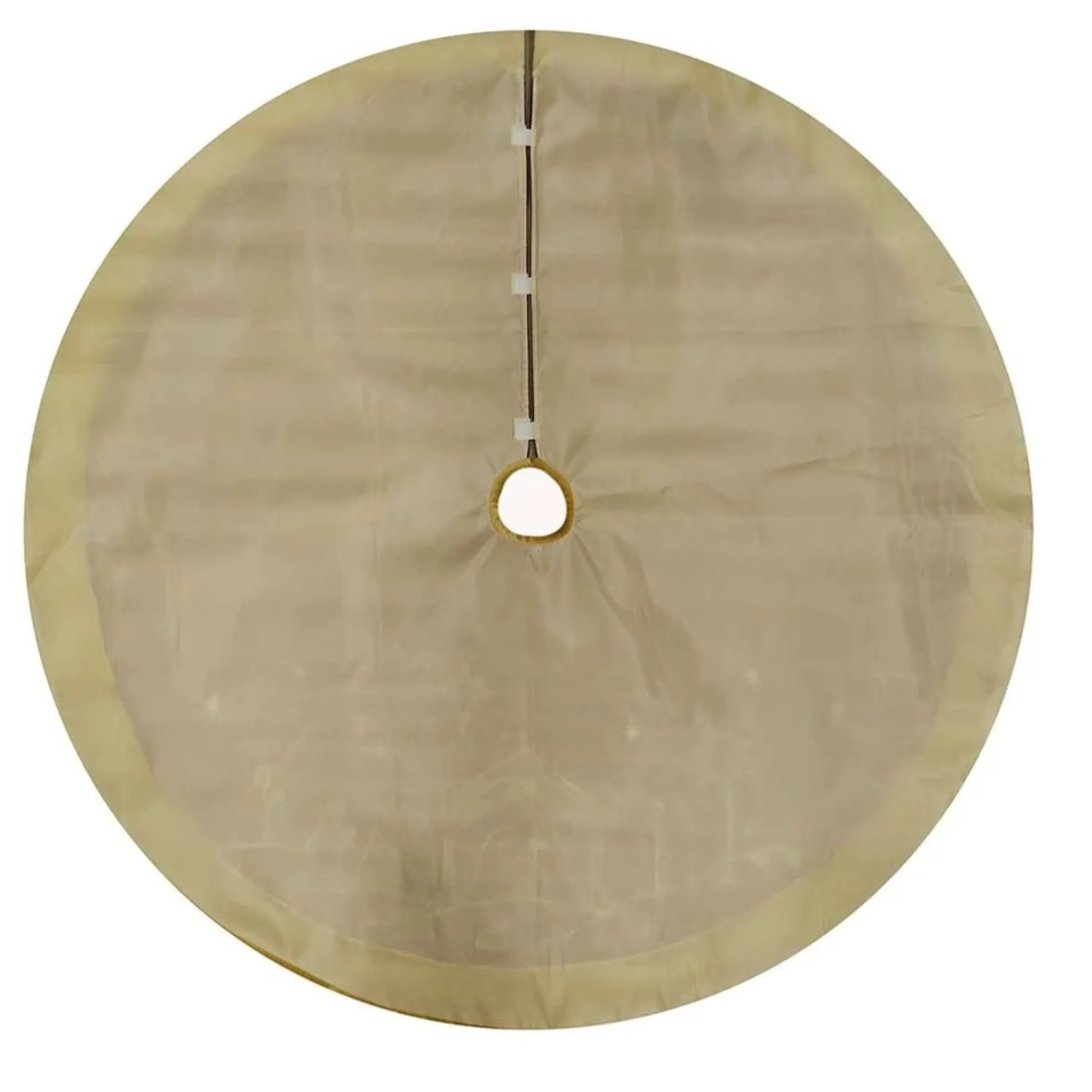 48" Red And Gold Religious Christmas Tree Skirt