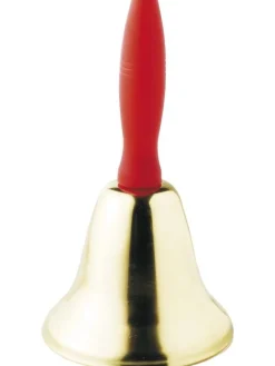 7" Red And Gold Unisex Adult Christmas Bell Costume Accessory