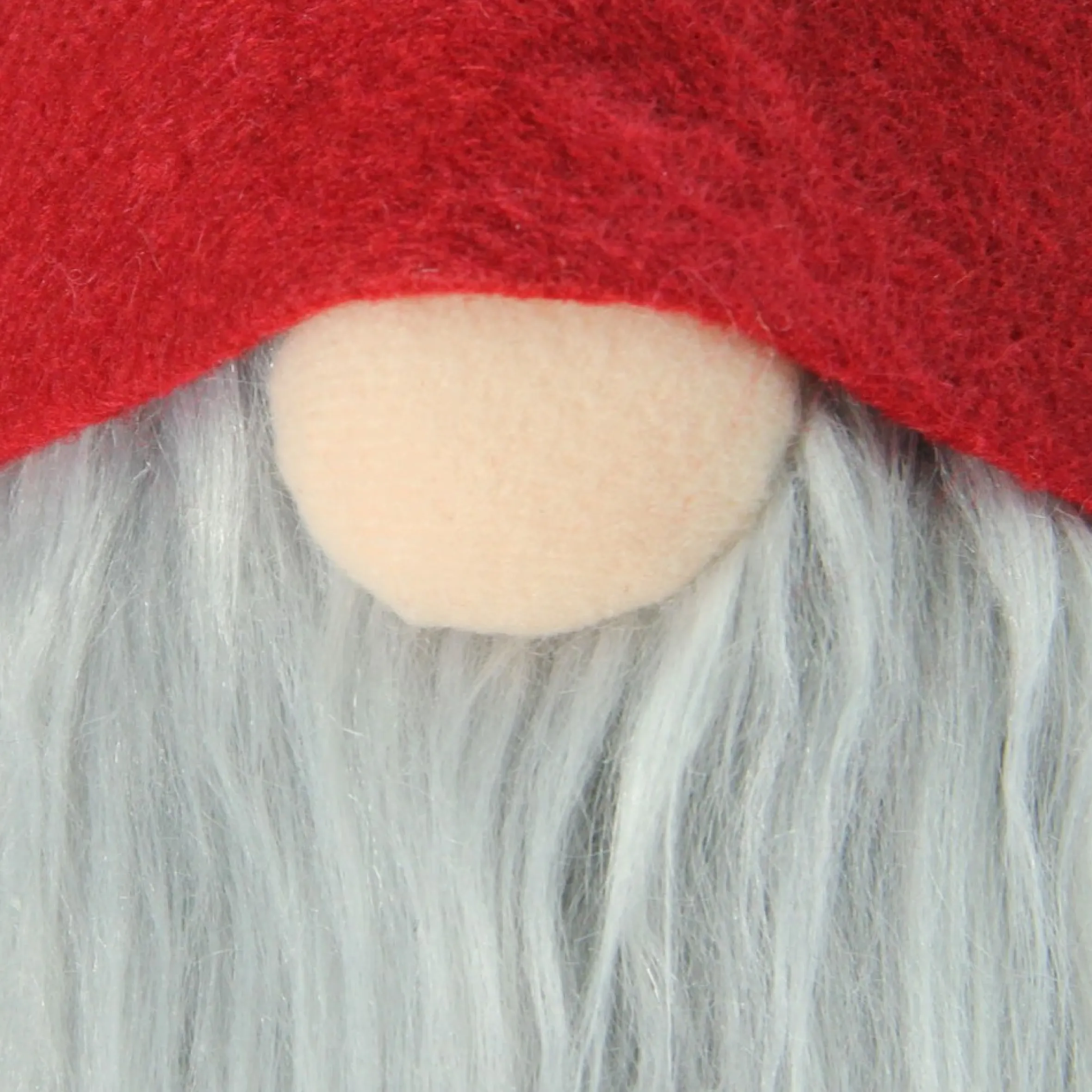 25" Red And Gray Nordic Gnome With Burlap Sack Christmas Figure