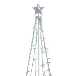 5' Red And Green Led Lighted Twinkling Christmas Tree Outdoor Decor