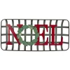 30" Red And Green "Noel" Rustic Tobacco Basket Christmas Wall Decor