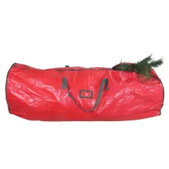 53" Red And Green Storage Bag For 7.5' Artificial Christmas Trees