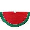 48" Red And Green Traditional Christmas Tree Skirt