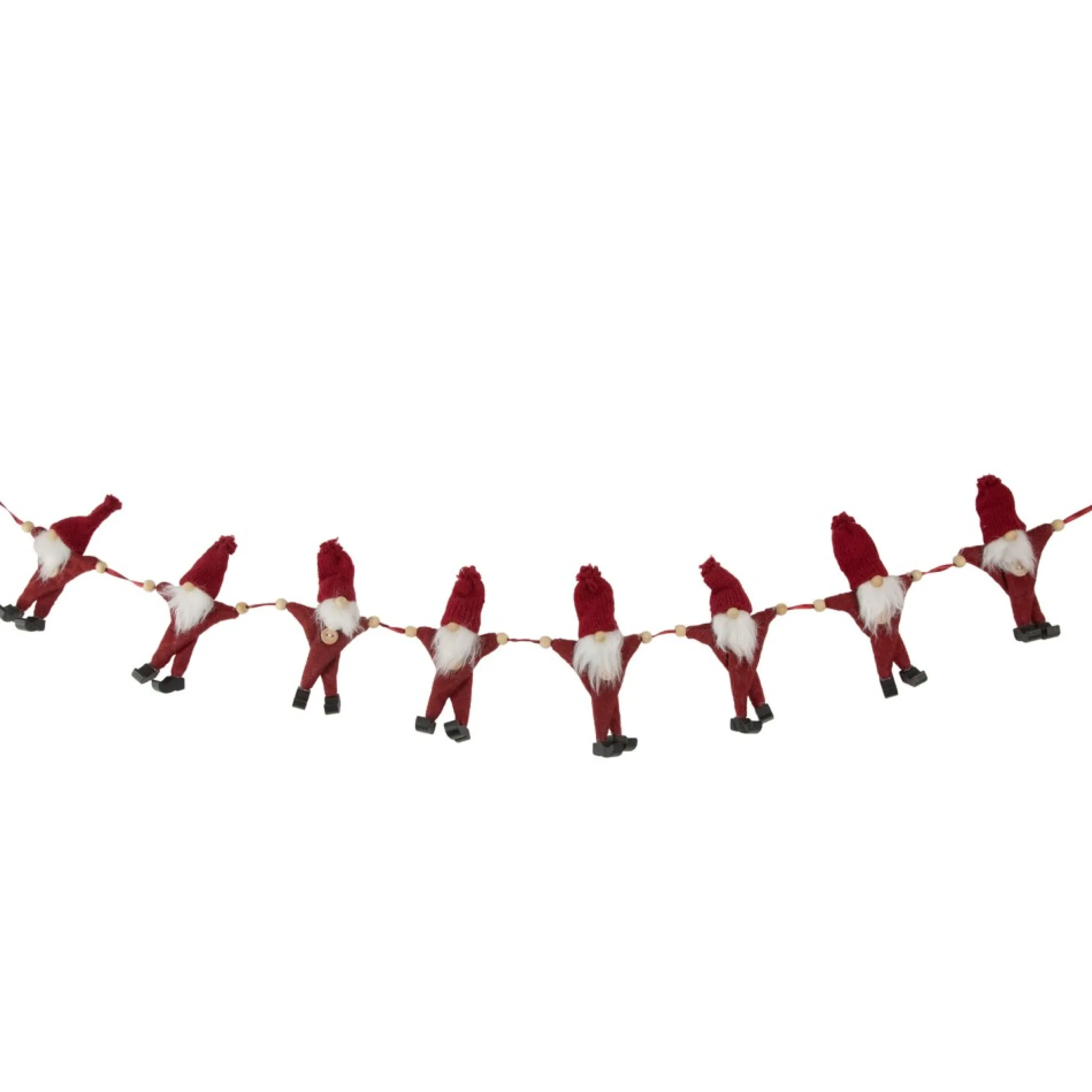 30" Red And White Knit Gnome Novelty Christmas Garland