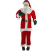 72" Red And White Life Size Plush Santa Claus Standing Christmas Figure