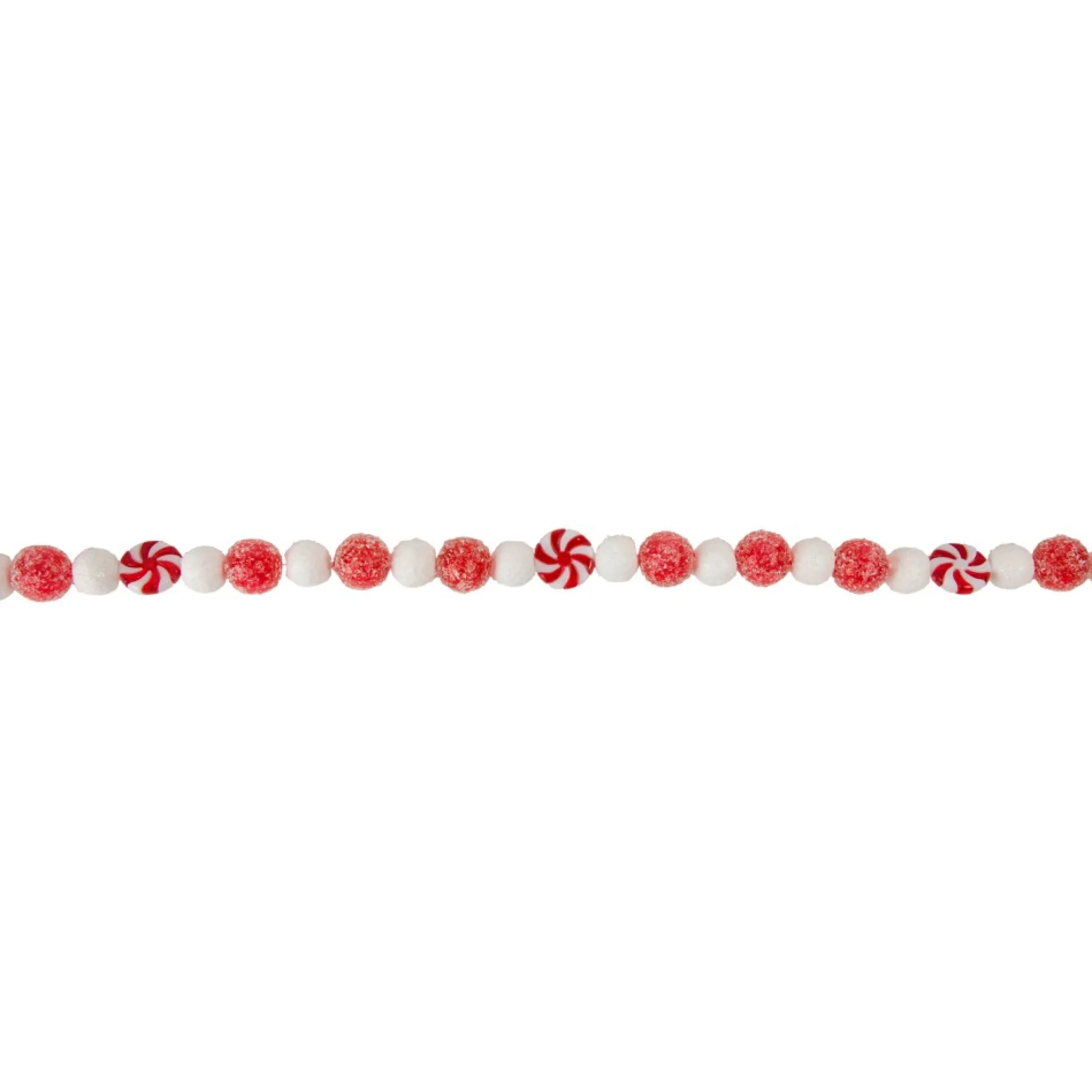 4' Red And White Peppermint Candy Christmas Garland