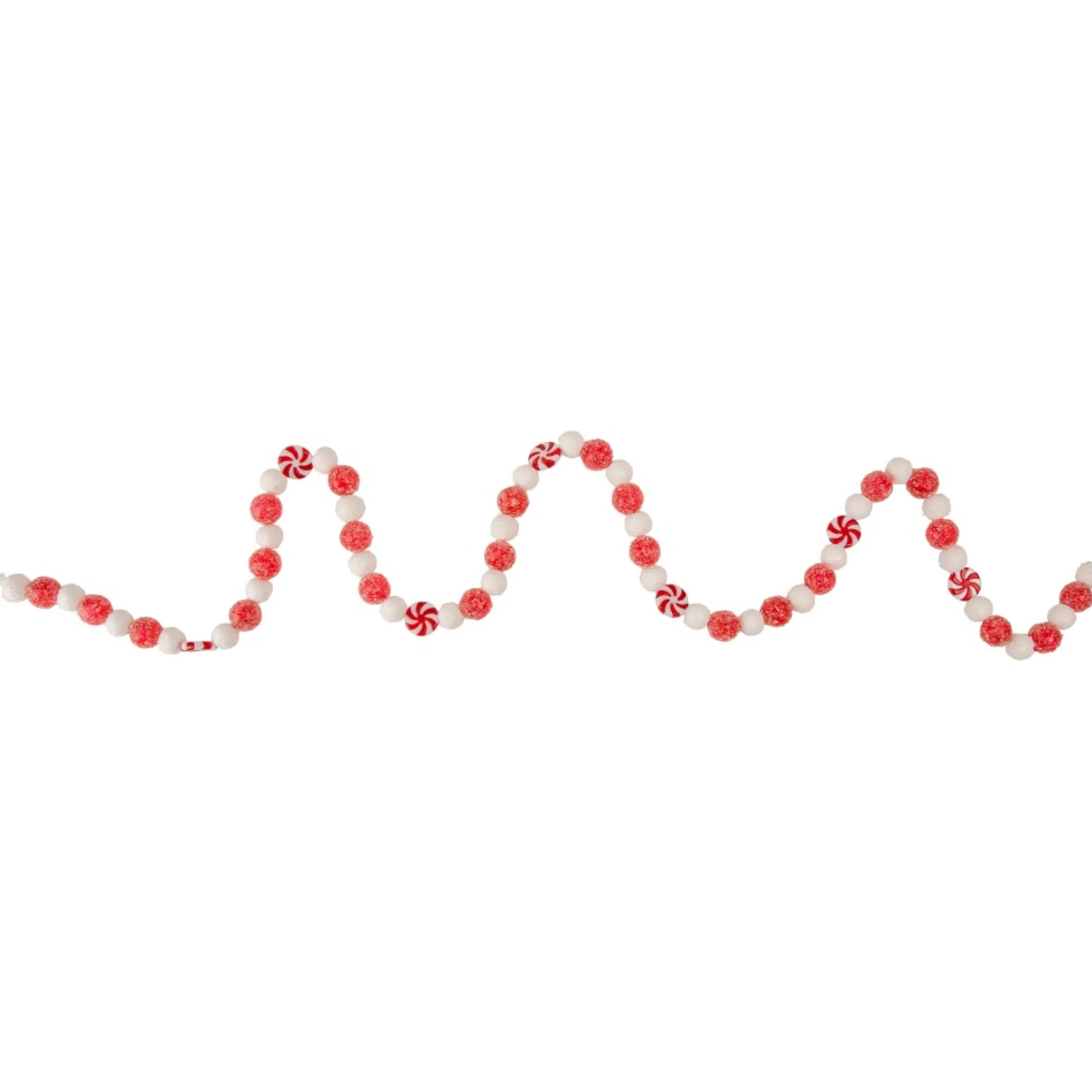 4' Red And White Peppermint Candy Christmas Garland