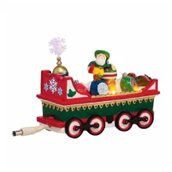 5.5" Red And Yellow Led Santa Claus Tabletop Figurine