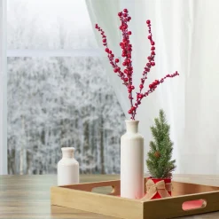 26" Red Berries Artificial Christmas Spray