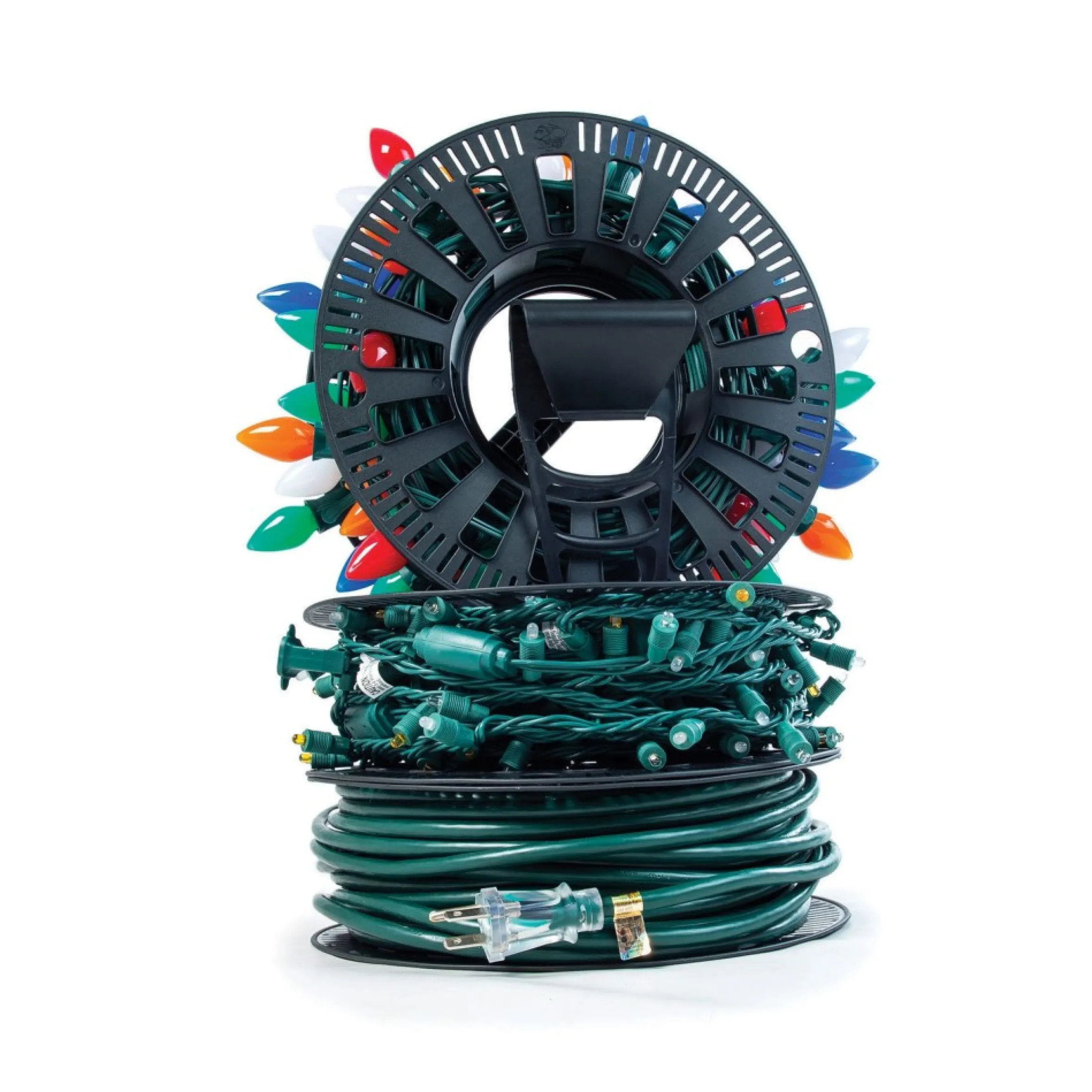 14" Red Christmas Lights Storage Reels Bag
