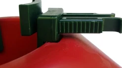 Red Christmas Tree Stand With Clamping System - For Live Trees Up To 10'
