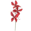 22" Red Glittered Three Butterflies With Spiral Wired Craft Pick