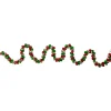 5' Red, Green And Gold Jingle Bell Christmas Garland
