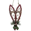 12" Red Hanging Snowshoe Christmas Wall Decoration