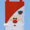 13.5 Red Santa Claus Pouch With Christmas Place Mats Set