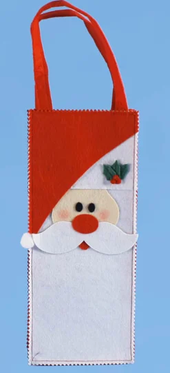 13.5 Red Santa Claus Pouch With Christmas Place Mats Set