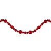 6' Red Shatterproof Ball Artificial Christmas Garland - Unlit