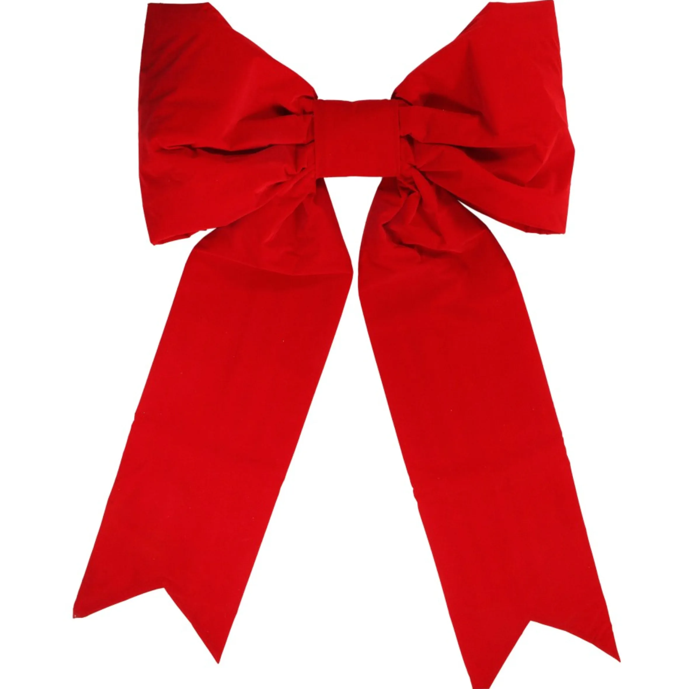 48" Red Solid Traditional Bow Christmas Decor