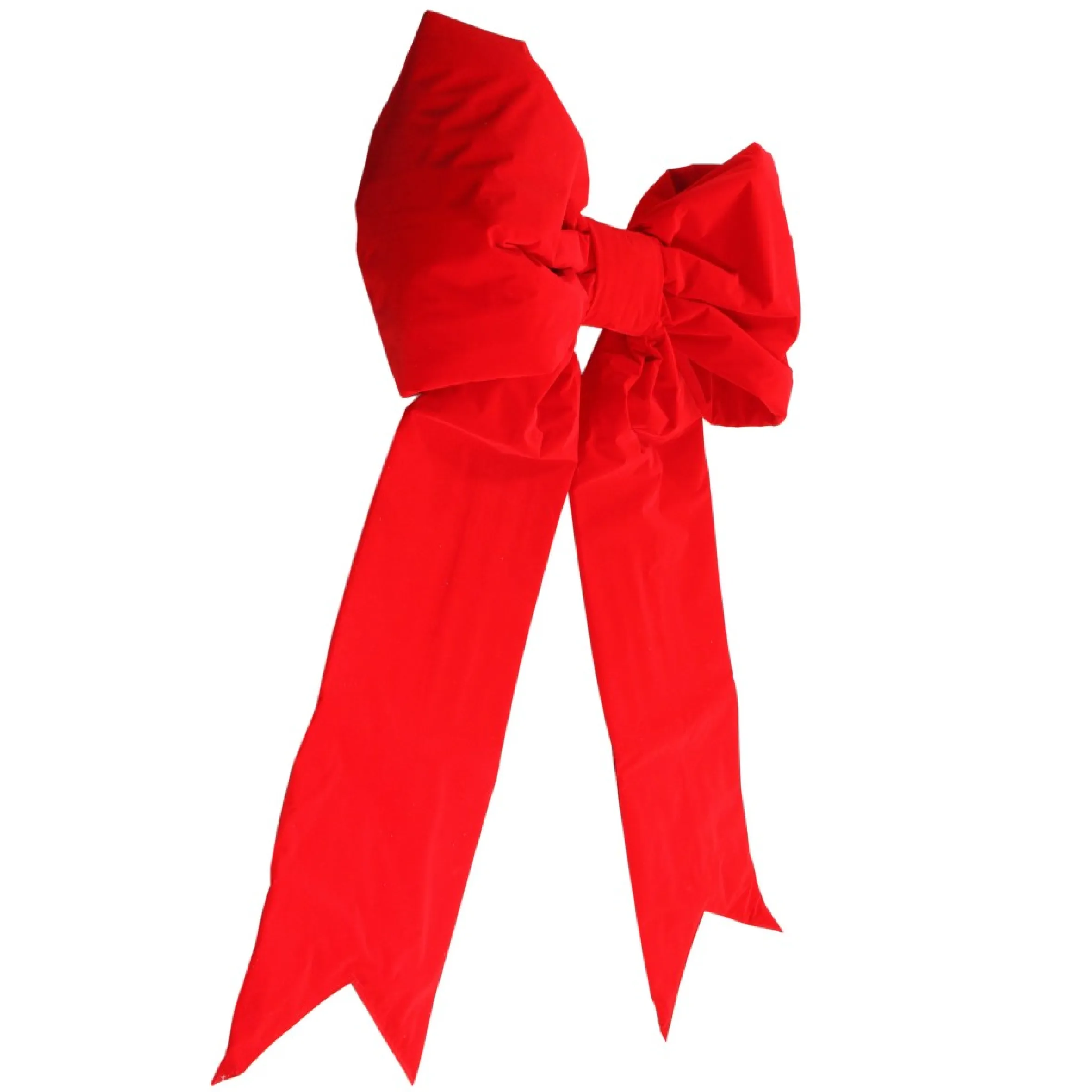 48" Red Solid Traditional Bow Christmas Decor