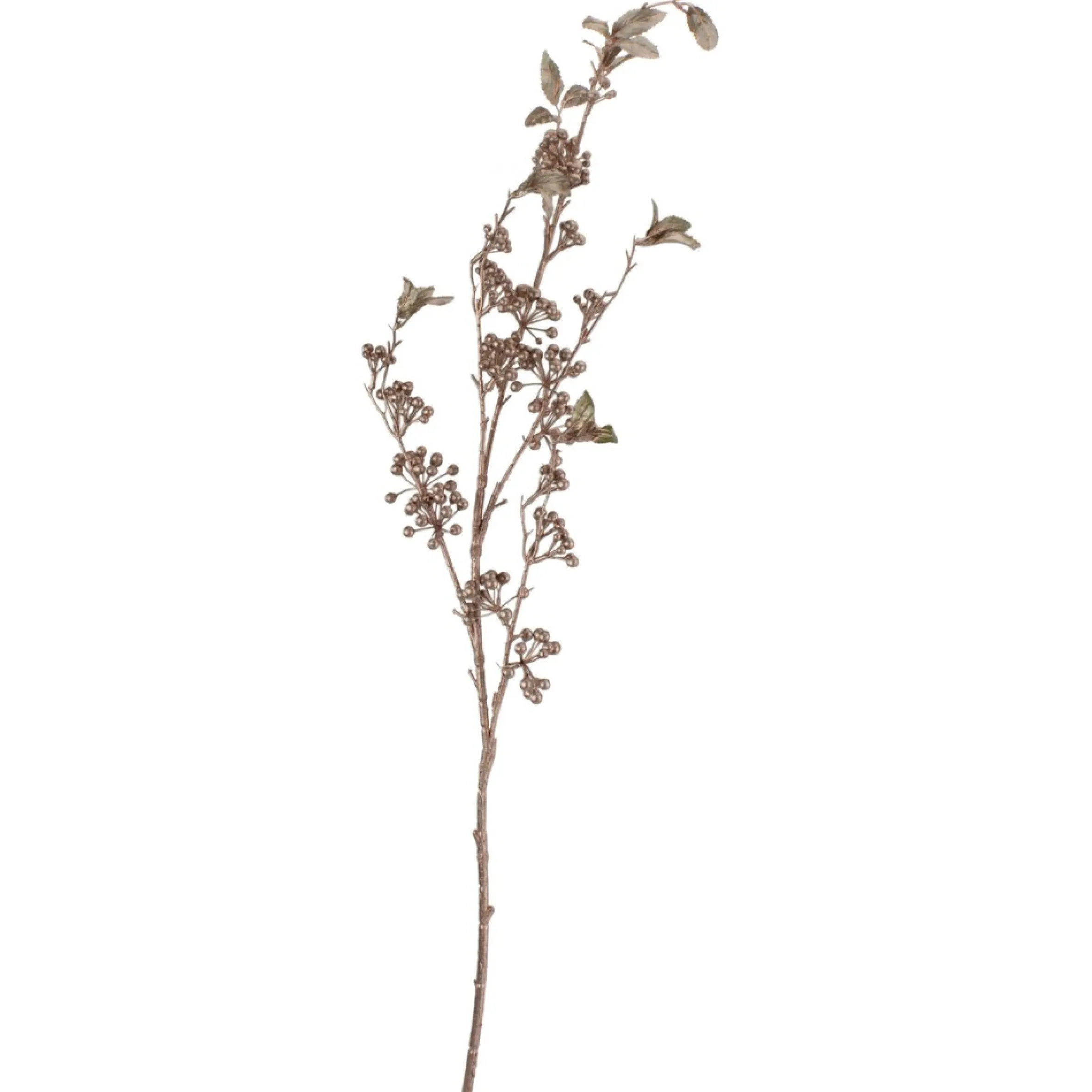 37" Rose Gold Glittered Berries Artificial Christmas Spray