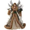 16" Rustic Angel With Dove Christmas Tree Topper, Unlit