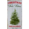 23.5" Rustic Wooden Christmas Tree Farm Hanging Wall Sign