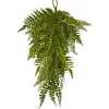 Set Of 2 Artificial Fern Teardrop Christmas Swag, 28-Inch, Unlit