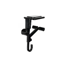 Set Of 2 Black Mantle Garland And Stocking Hanger 6.5"