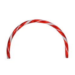 Set Of 3 Candy Cane Arch Outdoor Christmas Pathway Markers