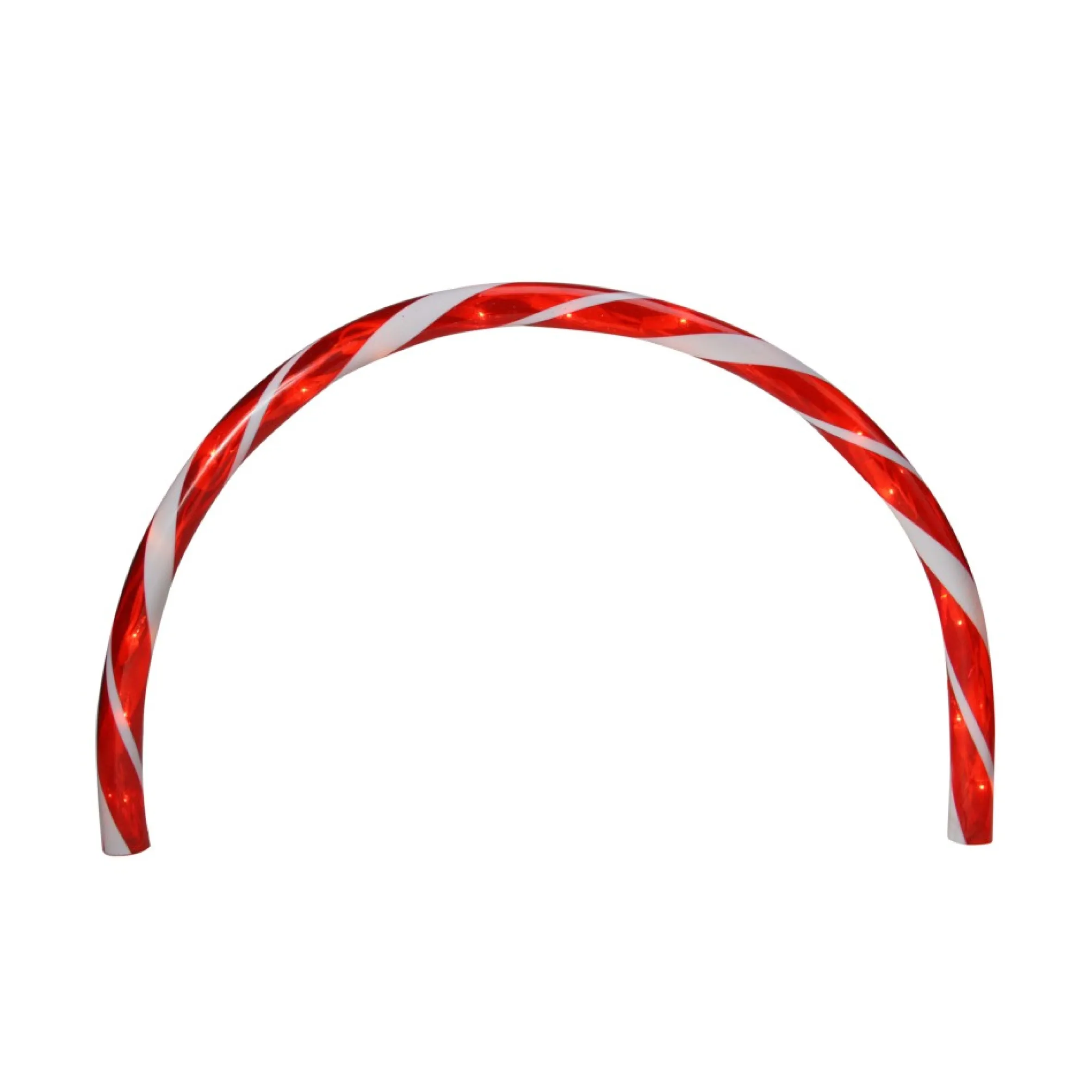 Set Of 3 Candy Cane Arch Outdoor Christmas Pathway Markers