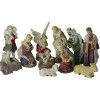 Set Of 11 Christmas Nativity Resin Figurines, 8"