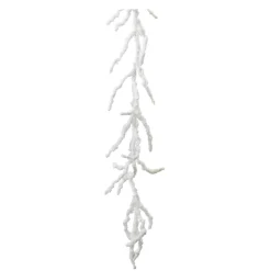 Set Of 2 Frosted Twig Artificial Christmas Garlands 5' X 9"